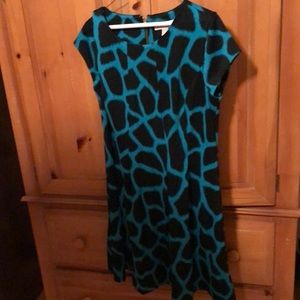 Michael Kors green and black dress